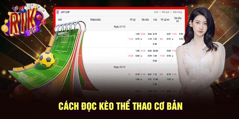 Cách đọc kèo thể thao cơ bản